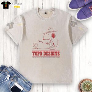 Pretty Snoopy And Woodstock Topo Degi Take It Outside With Topo And 2019 Outdoors With Peanuts Worldwide T-Shirt - Image 6