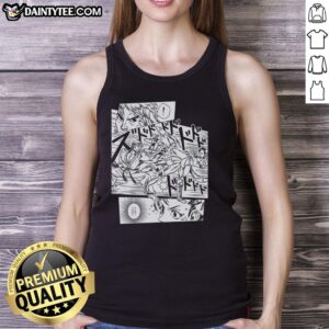 Awesome Street Fighter EVO Moment 37 featuring a gamer in a tank top celebrating a thrilling comeback victory.