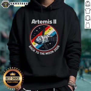 Nice Artemis II Back To The Moon 2026 Hoodie featuring a stylish design celebrating NASA's lunar mission.