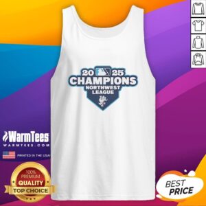 Hot Everett Aquasox 2025 Northwest League Champions logo tank top showcasing team pride and sporty style.