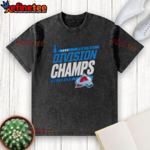 Pretty Colorado Avalanche 2026 Division Champs washed t-shirt showcasing team pride and vibrant colors.