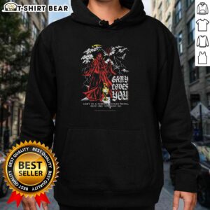 Top Gary Loves You Faith The Unholy Trinity Hoodie in black with bold graphic design, perfect for stylish streetwear.