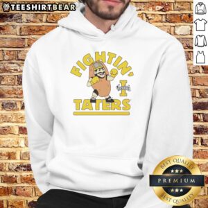 Premium Fightin' Taters Idaho Vandals hoodie in black, featuring logo and vibrant colors, perfect for fans and warmth.