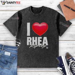 Alt Text: Original RHEA Ripley I Love Washed T-Shirt in soft fabric, perfect for casual style and everyday wear.