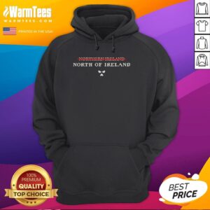 Chris O'Dowd wearing a stylish North of Ireland hoodie, showcasing local pride and casual fashion.