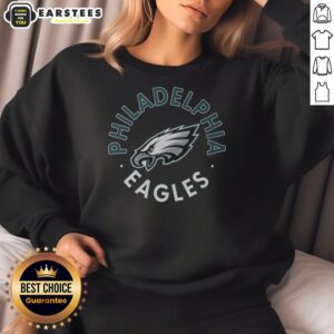 Hot Philadelphia Eagles circle sweatshirt featuring bold team logo, perfect for fans to show their team spirit.