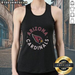 Top Arizona Cardinals circle tank top featuring bold team logo and vibrant colors, perfect for game day attire.
