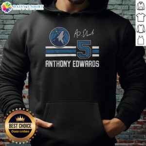 Top Timberwolves Anthony Edwards signature jersey hoodie featuring vibrant team colors and iconic player design.