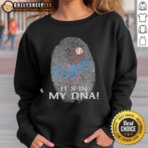 Original Los Angeles Dodgers MLB sweatshirt featuring 'It's In My DNA' design, perfect for fans and stylish comfort.
