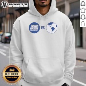Alt Text: Awesome Giants Nation Show featuring Bobby Skinner, showcasing the Earth hoodie in vibrant colors and designs.