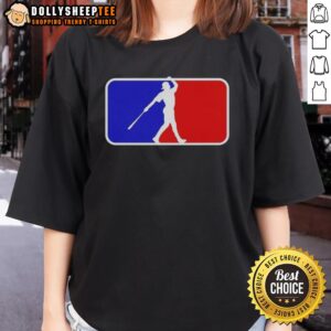Awesome The Natural MLB Logo Ladies Tee featuring a stylish baseball logo for women, perfect for sports fans.