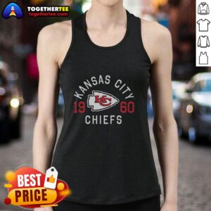 Alt Text: Stylish Hot Kansas City Chiefs Heritage Print Tank Top featuring team colors and logo, perfect for game day wear.