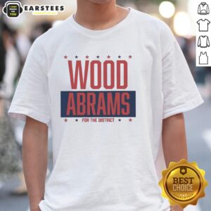Official James Wood and CJ Abrams San Diego Padres t-shirt featuring 'Wood-Abrams For The District' design.