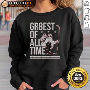 Awesome Alex Ovechkin The Gr8est Of All Time sweatshirt featuring bold graphics and a stylish design for hockey fans.