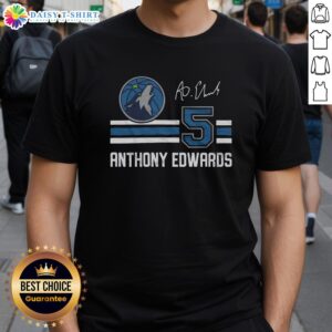 Top Timberwolves Anthony Edwards signature jersey t-shirt featuring bold graphics and team colors for fans.