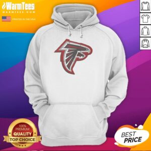 Alt Text: Stylish Top Atlanta Falcons Rivet Logo Hoodie showcasing team spirit and comfort for fans.