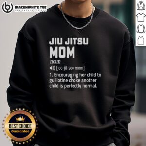 Good Jiu Jitsu Mom Sweatshirt in stylish design, perfect for dedicated martial arts moms showcasing their passion.
