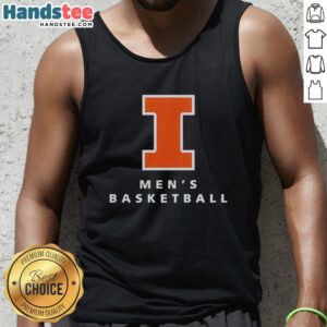 Alt Text: Official Illinois Fighting Illini 2026 NCAA Men's Basketball Tournament Final Four tank top in vibrant orange and blue.