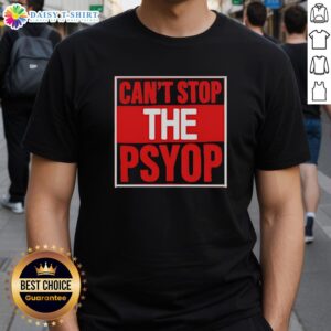Good Can't Stop The Psyop Retro T-Shirt featuring bold graphics and a vintage design for a stylish, unique look.