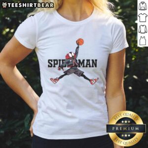 Awesome Basketball Spider Ladies Tee featuring a vibrant spider graphic and stylish design for basketball fans.