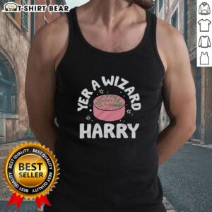 Official Yer A Wizard Harry Tank Top featuring iconic Harry Potter design for fans and casual wear.