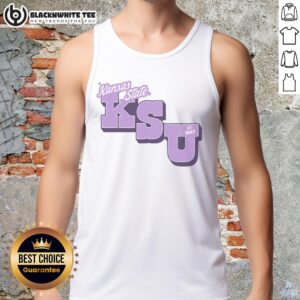 Top Ksu Est 1863 lavender tee tank top featuring a stylish design perfect for casual wear and summer outings.