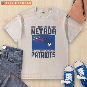 New England Patriots game day t-shirt in Nevada, showcasing team spirit with 'My Heart' design for fans.