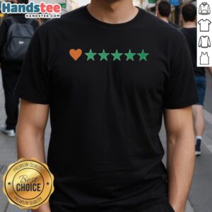 Alt Text: Nice Letterboxd 5 Stars T-Shirt featuring a stylish design perfect for film lovers and movie enthusiasts.