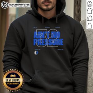 Premium Dallas Mavericks 'Ain't No Pressure' 32 Hoodie for sports fans, featuring bold design and comfortable fit.