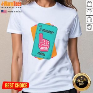 Nice El Honorary Jackal Ladies Tee featuring a stylish design perfect for casual wear and animal lovers.