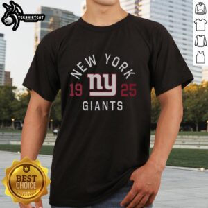 Original New York Giants Heritage Print T-Shirt featuring team logo and vintage design, perfect for fans and collectors.