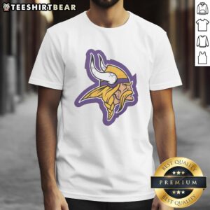 Good Minnesota Vikings Rivet Logo T-Shirt featuring vibrant team colors and bold logo design for fans and collectors.