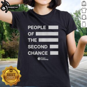 Premium People of the Second Chance Ladies Tee in vibrant colors, perfect for casual wear and promoting second chances.