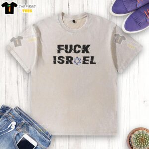 Top Fck Israel Logo T-Shirt - Image 6