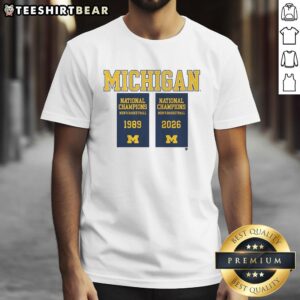 Good Michigan Wolverines MBB 2026 National Champions Banners T-Shirt showcasing team pride and championship spirit.