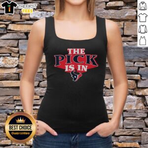 Premium Houston Texans Pick Is In tank top featuring team colors and logo, perfect for fans at game day.