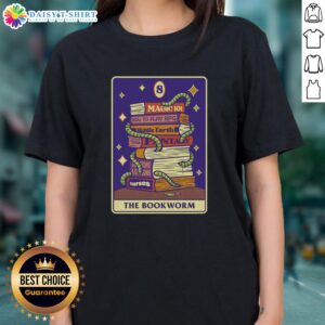 Awesome The Bookworm RPG Ladies Tee featuring a vibrant design for book lovers and gaming enthusiasts.