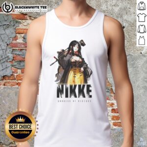 Alt Text: Official Nikke Goddess of Victory tank top featuring vibrant design and comfortable fit for gaming enthusiasts.