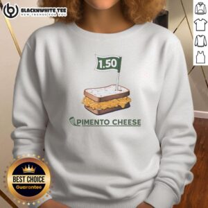 Alt Text: Original Golf Sandwich Pimento Cheese sweatshirt featuring a golf flag design, perfect for golf enthusiasts.