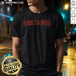 Original Carls A Mess Summer House T-Shirt featuring vibrant graphics and comfortable fit for summer style.