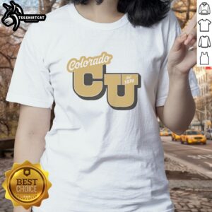 Good Colorado Est. 1876 Old Gold Ladies Tee featuring vintage design and comfortable fit for stylish casual wear.
