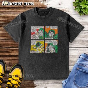 Good Doctor Doom Special Herbs Album comic washed t-shirt featuring vibrant artwork and vintage style for Marvel fans.