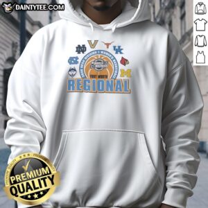 Alt Text: 2026 NCAA Division I Women's Basketball Regional hoodie in Fort Worth, showcasing team spirit and stylish design.
