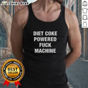 Top Soda Powered Fck Machine Tank Top featuring a bold graphic design, perfect for casual wear and playful fashion statements.