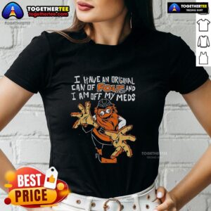 Nice gritty Philadelphia Flyers ladies tee featuring a vintage Four Loko can design and playful text.