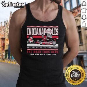 Top Arizona Wildcats NCAA Men's Basketball Final Four Bear Down F1 car tank top showcasing team pride and style.