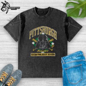 Awesome Star Wars X Pittsburgh Pirates Dark Side washed t-shirt featuring a unique design for fans of both franchises.