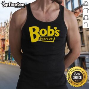 Pretty Trey Anastasio Bobs Surplus logo tank top featuring a vibrant design, perfect for music fans and summer wear.