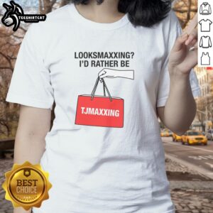 Nice Looksmaxxing Ladies Tee showcasing a stylish design perfect for women who love fashion and self-improvement.