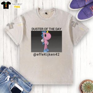Adorable Cute Unicorn Fart Dust of the Day washed t-shirt featuring a whimsical unicorn design and vibrant colors.